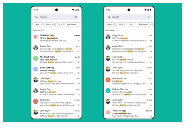 QQ_1742527723076.png 谷歌为 Gmail 搜索引入 AI 升级,邮件查找更高效